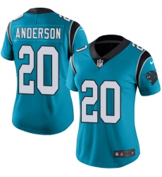 Women's Nike Carolina Panthers #20 C.J. Anderson Limited Blue Rush Vapor Untouchable NFL Jersey
