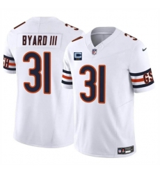 Men's Chicago Bears #31 Kevin Byard III White 2025 F.U.S.E. With 2-Star C Vapor Untouchable Limited Stitched Football Jersey