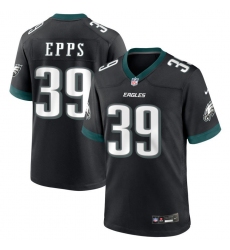 Men's Philadelphia Eagles #39 Marcus Epps Black 2025 Vapor Untouchable Limited Stitched Football Jersey