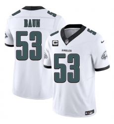 Men's Philadelphia Eagles #53 Zack Baun White 2026 F.U.S.E. 2-Star C Vapor Untouchable Limited Football Stitched Jersey