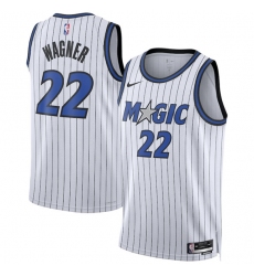 Men's Orlando Magic #22 Franz Wagner White 2025 Association Edition Stitched Basketball Jersey