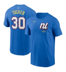 Men's National League #30 Kyle Tucker Royal 2025 All-Star Edition Name & Number T-Shirt