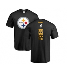 Football Pittsburgh Steelers #4 Jordan Berry Black Backer T-Shirt