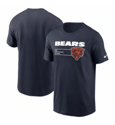 Men's Chicago Bears Navy Division Essential T Shirt