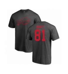 Football Buffalo Bills #81 Tyler Kroft Ash One Color T-Shirt