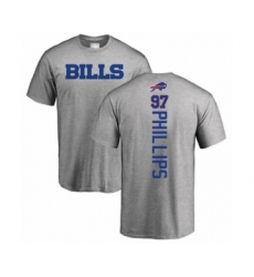 Football Buffalo Bills #97 Jordan Phillips Ash Backer T-Shirt
