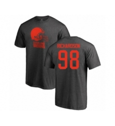 Football Cleveland Browns #98 Sheldon Richardson Ash One Color T-Shirt