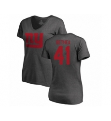 Football Women's New York Giants #41 Antoine Bethea Ash One Color T-Shirt
