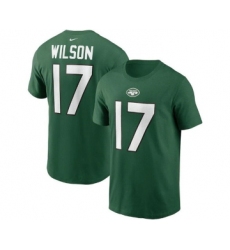 Men's New York Jets #17 Garrett Wilson 2022 Green Name & Number T-Shirt
