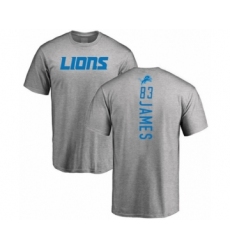 Football Detroit Lions #83 Jesse James Ash Backer T-Shirt