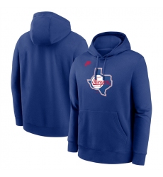 Men's Texas Rangers Royal Cooperstown Collection Logo Club Pullover Hoodie