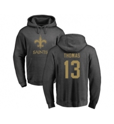Football New Orleans Saints #13 Michael Thomas Ash One Color Pullover Hoodie