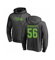 Football Seattle Seahawks #56 Mychal Kendricks Ash One Color Pullover Hoodie