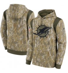 Men's Minnesota Vikings Nike Camo 2021 Salute To Service Therma Performance Pullover Hoodie