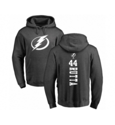 Hockey Tampa Bay Lightning #44 Jan Rutta Charcoal One Color Backer Pullover Hoodie