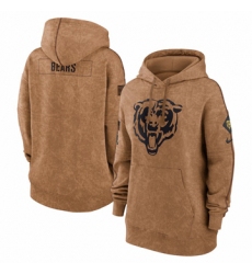 Women's Chicago Bears Nike Brown 2023 Salute to Service Pullover Hoodie