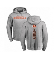 Football Cincinnati Bengals #5 Ryan Finley Ash Backer Pullover Hoodie