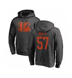 Football Cincinnati Bengals #57 Germaine Pratt Ash One Color Pullover Hoodie