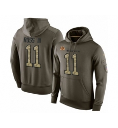 Football Men's Cincinnati Bengals #11 John Ross Green Salute To Service Pullover Hoodie