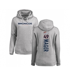 Football Women's Denver Broncos #70 Ja'Wuan James Ash One Color Pullover Hoodie