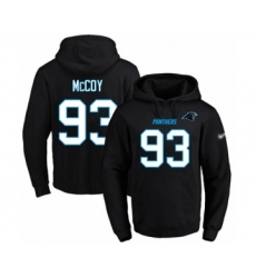 Football Men's Carolina Panthers #93 Gerald McCoy Black Name & Number Pullover Hoodie