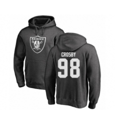 Football Oakland Raiders #98 Maxx Crosby Ash One Color Pullover Hoodie