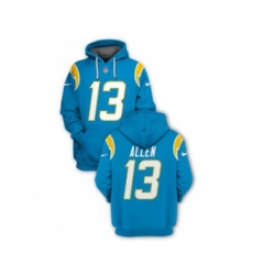 Men's Los Angeles Chargers #13 Keenan Allen 2021 Blue Pullover Football Hoodie