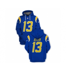 Men's Los Angeles Chargers #13 Keenan Allen 2021 Royal Pullover Football Hoodie