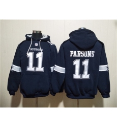 Men's Dallas Cowboys #11 Micah Parsons Navy Ageless Must-Have Lace-Up Pullover Hoodie