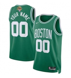 Men's Boston Celtics Active Player Custom Kelly Green 2024 Finals Icon Edition Stitched Basketball Jersey