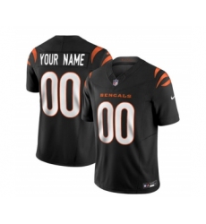 Men's Nike Cincinnati Bengals Active Player Custom 2023 F.U.S.E. Black Vapor Untouchable Limited Football Stitched Jersey