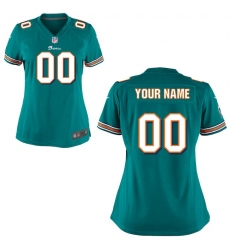 Women's Miami Dolphins Nike Blue Custom Game Jersey