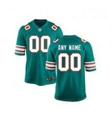 Youth Miami Dolphins Nike Aqua Custom Throwback Game Jersey