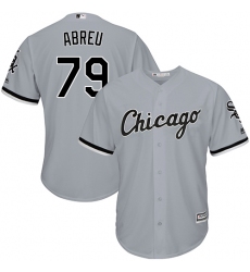 Men's Majestic Chicago White Sox #79 Jose Abreu Grey Road Flex Base Authentic Collection MLB Jersey
