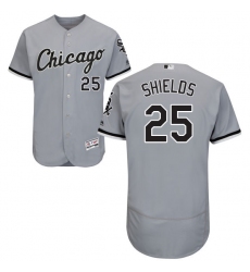 Men's Majestic Chicago White Sox #33 James Shields Grey Road Flex Base Authentic Collection MLB Jersey