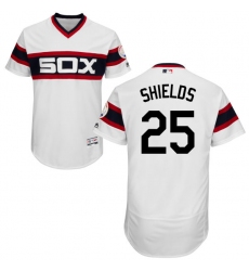 Men's Majestic Chicago White Sox #33 James Shields White Alternate Flex Base Authentic Collection MLB Jersey