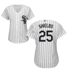 Women's Majestic Chicago White Sox #33 James Shields Replica White Home Cool Base MLB Jersey