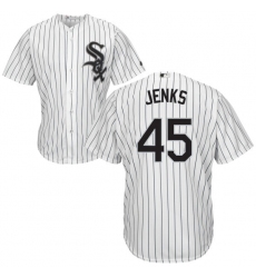 Youth Majestic Chicago White Sox #45 Bobby Jenks Authentic White Home Cool Base MLB Jersey