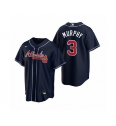 Youth Atlanta Braves #3 Dale Murphy Nike Navy 2020 Replica Alternate Jersey