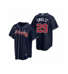 Men's Atlanta Braves #29 John Smoltz Nike Navy 2020 Replica Alternate Jersey