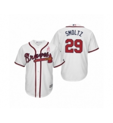 Women John Smoltz Atlanta Braves #29 White 2019 Mothers Day Cool Base Jersey
