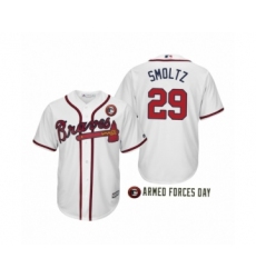 Youth 2019 Armed Forces Day John Smoltz #29 Atlanta Braves White Jersey