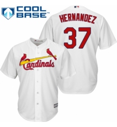 Men's Majestic St. Louis Cardinals #37 Keith Hernandez Replica White Home Cool Base MLB Jersey