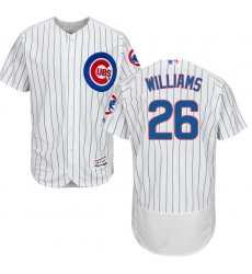 Men's Majestic Chicago Cubs #26 Billy Williams White Home Flex Base Authentic Collection MLB Jersey