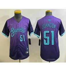 Youth Arizona Diamondbacks #51 Randy Johnson Purple 2025 City Connect Limited Jersey