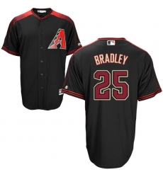 Men's Majestic Arizona Diamondbacks #25 Archie Bradley Replica Black Alternate Home Cool Base MLB Jersey