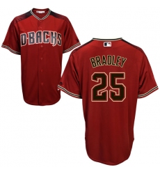Men's Majestic Arizona Diamondbacks #25 Archie Bradley Replica Red Alternate Cool Base MLB Jersey