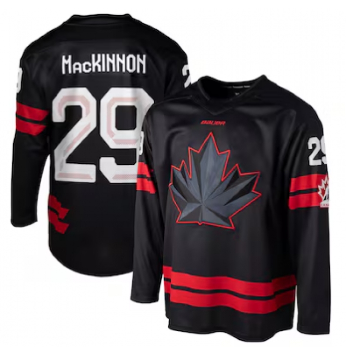 Men's Nathan MacKinnon #29 Black Hockey Canada 2026 Replica Jersey
