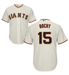 Men's Majestic San Francisco Giants #15 Bruce Bochy Replica Cream Home Cool Base MLB Jersey