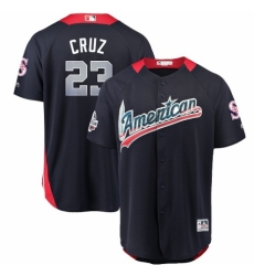Youth Majestic Seattle Mariners #23 Nelson Cruz Game Navy Blue American League 2018 MLB All-Star MLB Jersey